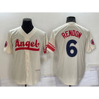 Los Angeles Angels #6 Anthony Rendon Cream 2022 City Connect Cool Base Stitched Baseball Jersey