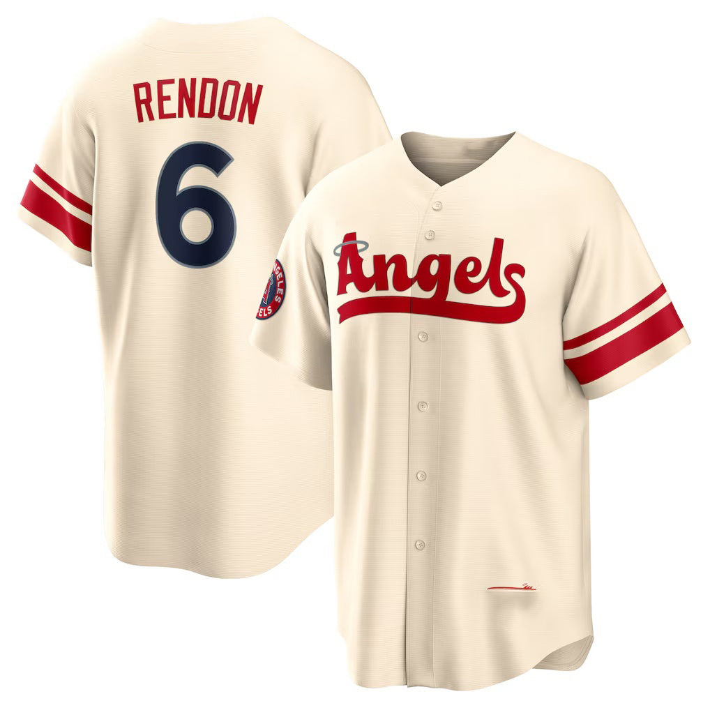 Los Angeles Angels #6 Anthony Rendon Cream City Connect Replica Player Baseball Jersey