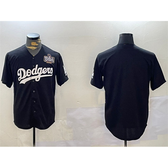 Los Angeles Dodgers Blank Black 2024 World Series Cool Base Stitched Baseball Jersey