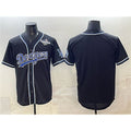 Los Angeles Dodgers Blank Black Fashion 2025 World Series Cool Base Stitched Baseball Jersey