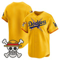 Los Angeles Dodgers Blank Gold x One Piece Vapor Premier Limited Baseball Stitched Jersey