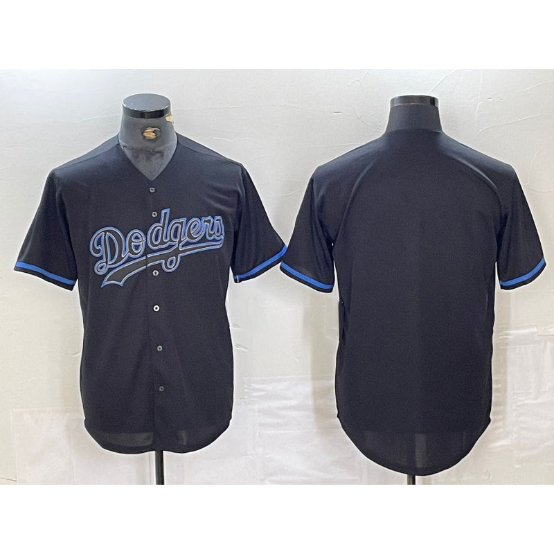Los Angeles Dodgers Blank Lights Out Black Fashion Stitched Cool Baseball Jersey