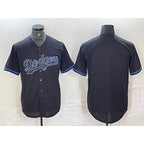 Los Angeles Dodgers Blank Lights Out Black Fashion Stitched Cool Baseball Jersey