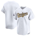 Los Angeles Dodgers Blank White 2025 Gold Collection Limited Stitched Baseball Jersey