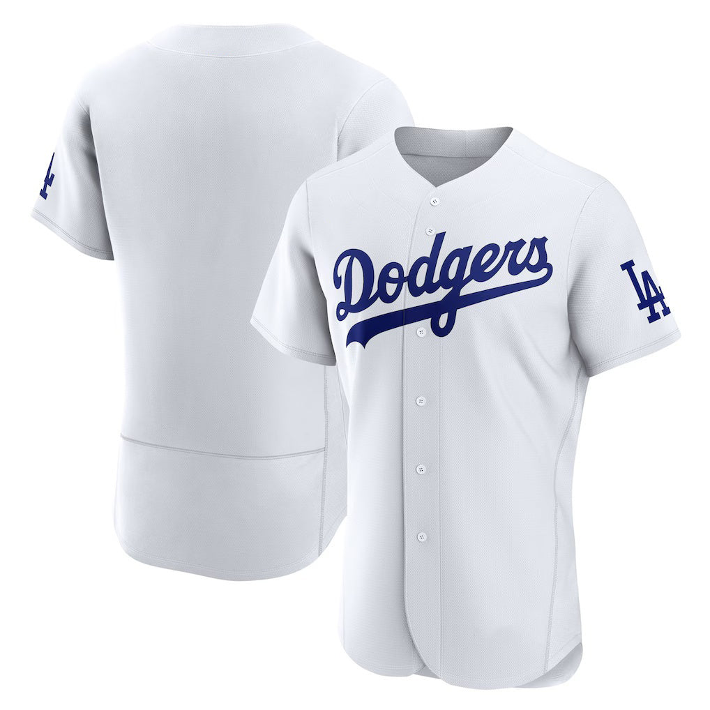 Los Angeles Dodgers White Home Authentic Baseball Jersey