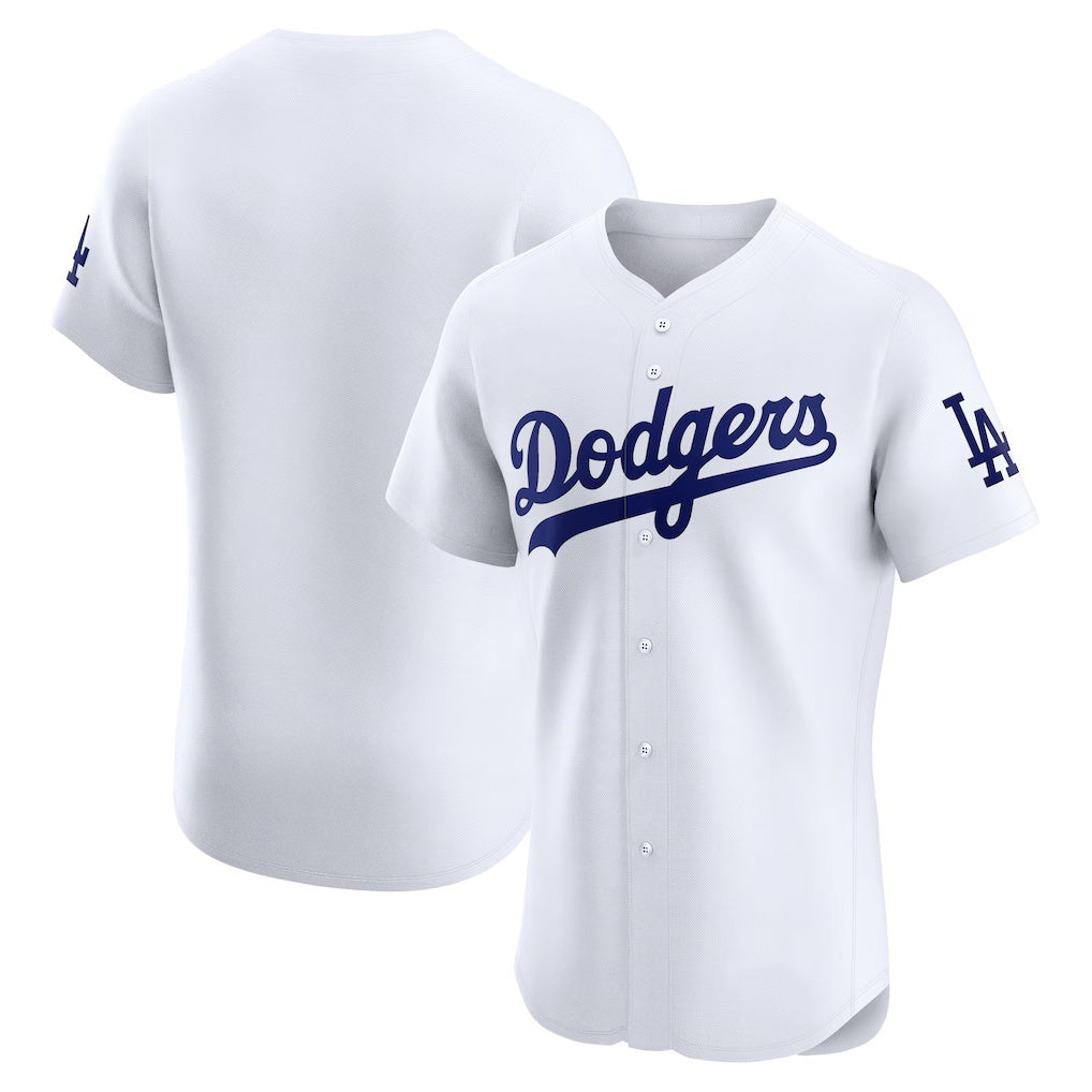 Los Angeles Dodgers White Home Elite Baseball Jersey