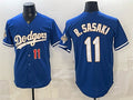 Los Angeles Dodgers #11 Roki Sasaki Royal 2026 Alternate Gold Collection Stadium Stitched Baseball Jersey