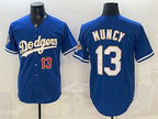Los Angeles Dodgers #13 Max Muncy Royal 2026 Alternate Gold Collection Stadium Stitched Baseball Jersey