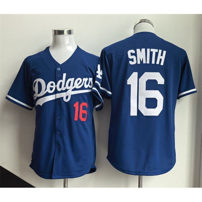 Los Angeles Dodgers #16 Will Smith Royal Limited Stitched Baseball Jersey