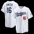 Los Angeles Dodgers #16 Will Smith White 2026 Gold Collection Stadium Baseball Jersey