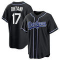 Los Angeles Dodgers #17 Shohei Ohtani 2026 Black Out Stitched Baseball Jersey