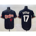 Los Angeles Dodgers #17 Shohei Ohtani Black Mexico Limited Stitched Baseball Jersey