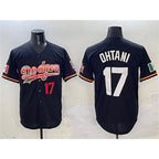 Los Angeles Dodgers #17 Shohei Ohtani Black Mexico Limited Stitched Baseball Jersey