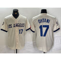 Los Angeles Dodgers #17 Shohei Ohtani Cream 2024 City Connect Limited Stitched Baseball Jersey