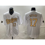 Los Angeles Dodgers #17 Shohei Ohtani Number White 2022 All Star Stitched Cool Baseball Jersey