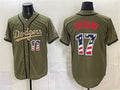 Los Angeles Dodgers #17 Shohei Ohtani Olive 2026 Armed Forces Day 250 Fourth of July Stitched Baseball Jersey