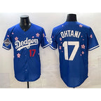 Los Angeles Dodgers #17 Shohei Ohtani Royal 2025 World Series Champions Patch Tokyo Series Limited Stitched Baseball Jersey