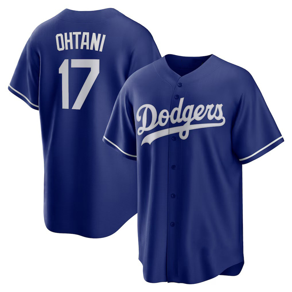 Los Angeles Dodgers #17 Shohei Ohtani Royal Alternate 2 Replica Baseball Jersey