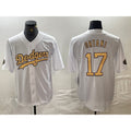 Los Angeles Dodgers #17 Shohei Ohtani White 2022 All Star Stitched Cool Baseball Jersey