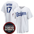 Los Angeles Dodgers #17 Shohei Ohtani White 2025 World Tour Tokyo Series Home Stitched Baseball Jersey