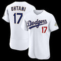 Los Angeles Dodgers #17 Shohei Ohtani White 2026 Gold Collection Authentic Baseball Jersey