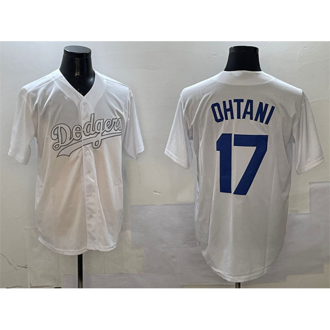 Los Angeles Dodgers #17 Shohei Ohtani White Fashion Cool Base Stitched Baseball Jersey