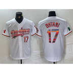 Los Angeles Dodgers #17 Shohei Ohtani White Mexico Cool Base Stitched Baseball Jersey