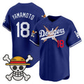 Los Angeles Dodgers #18 Yoshinobu Yamamoto Royal x One Piece Vapor Premier Limited Baseball Stitched Jersey