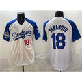 Los Angeles Dodgers #18 Yoshinobu Yamamoto White Royal 2025 World Series Limited Stitched Baseball Jersey