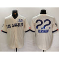 Los Angeles Dodgers #22 Clayton Kershaw Cream 2024 City Connect Limited Baseball Jersey