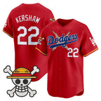Los Angeles Dodgers #22 Clayton Kershaw Red x One Piece Vapor Premier Limited Baseball Stitched Jersey