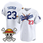 Los Angeles Dodgers #23 Kyle Tucker White x One Piece Vapor Premier Limited Baseball Stitched Jersey