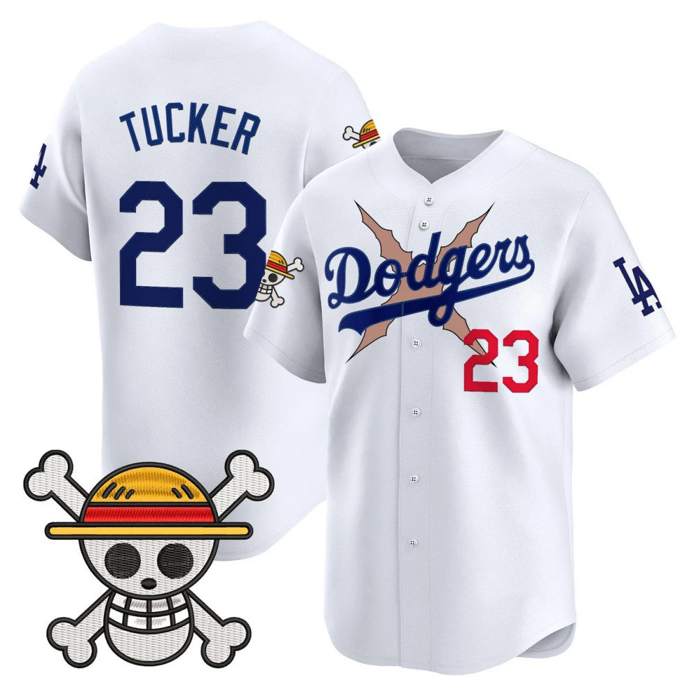 Los Angeles Dodgers #23 Kyle Tucker White x One Piece Vapor Premier Limited Baseball Stitched Jersey