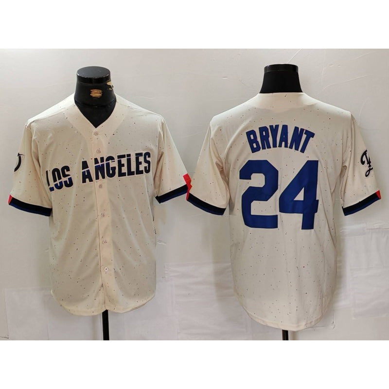Los Angeles Dodgers #24 Kobe Bryant Cream 2024 City Connect Limited Stitched Baseball Jersey