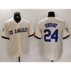 Los Angeles Dodgers #24 Kobe Bryant Cream 2024 City Connect Limited Stitched Baseball Jersey