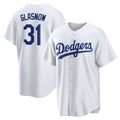Los Angeles Dodgers #31 Tyler Glasnow White Home Replica Baseball Jersey