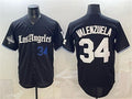 Los Angeles Dodgers #34 Fernando Valenzuela Black 2025 World Series Champions Patch 'Gothic Edition' Vapor Premier Limited Stitched Baseball Jersey