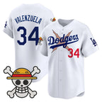 Los Angeles Dodgers #34 Fernando Valenzuela White x One Piece Vapor Premier Limited Baseball Stitched Jersey
