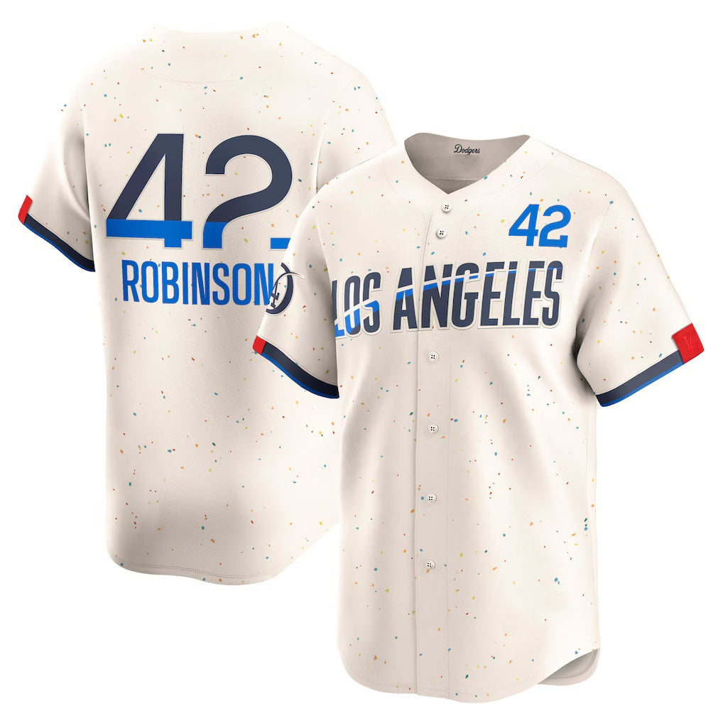 Los Angeles Dodgers #42 Jackie Robinson Cream City Connect Limited Player Baseball Jersey