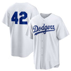Los Angeles Dodgers #42 White Home 2025 Jackie Robinson Day Replica Baseball Jersey
