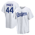 Los Angeles Dodgers #44 Andy Pages White Home Replica Baseball Jersey