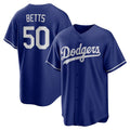 Los Angeles Dodgers #50 Mookie Betts Royal Alternate 2 Replica Baseball Jersey