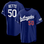 Los Angeles Dodgers #50 Mookie Betts Royal Alternate Stadium Baseball Jersey