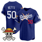 Los Angeles Dodgers #50 Mookie Betts Royal x One Piece Vapor Premier Limited Baseball Stitched Jersey