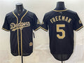 Los Angeles Dodgers #5 Freddie Freeman Black Military Appreciation Game Day Stitched Baseball Jersey
