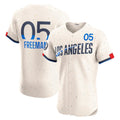 Los Angeles Dodgers #5 Freddie Freeman Cream City Connect Elite Baseball Jersey