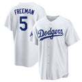 Los Angeles Dodgers #5 Freddie Freeman White 2025 World Series Champions Home Cool Base Stitched Baseball Jersey