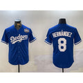 Los Angeles Dodgers #8 Enrique Hernández Royal 2024 World Series Cool Base Stitched Baseball Jersey