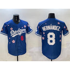 Los Angeles Dodgers #8 Enrique Hernandez Royal 2025 Tokyo Series Limited Stitched Baseball Jersey