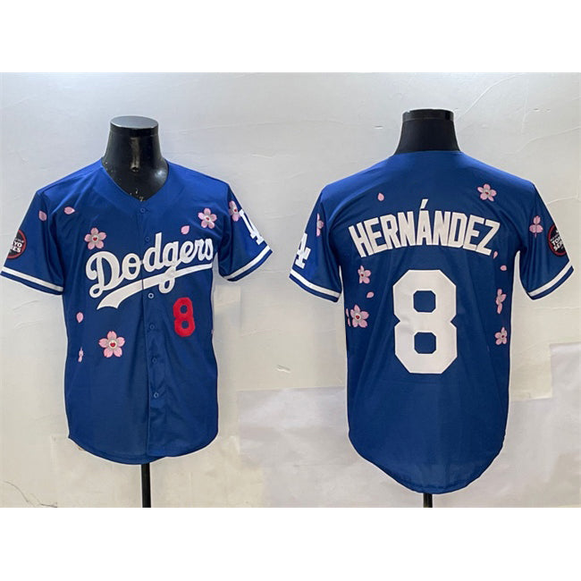 Los Angeles Dodgers #8 Enrique Hernandez Royal 2025 Tokyo Series Limited Stitched Baseball Jersey